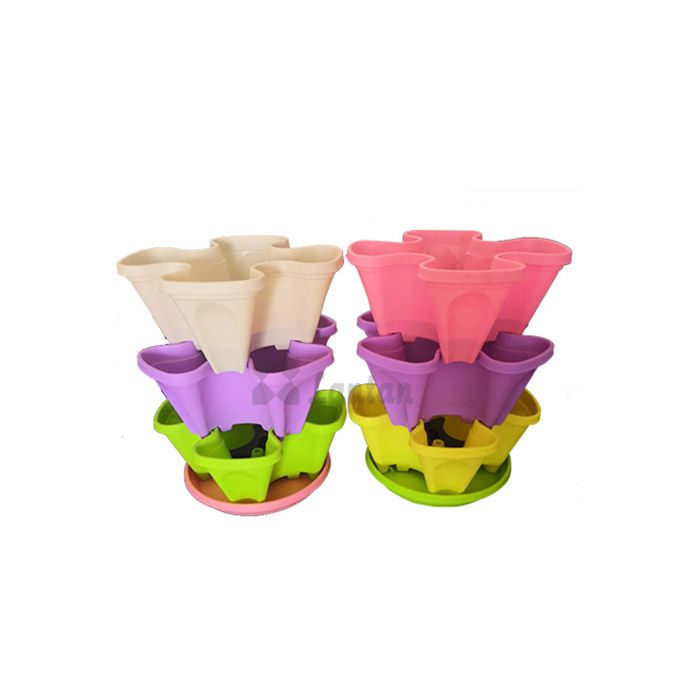 Small Four Petals Stacking Flower Pots