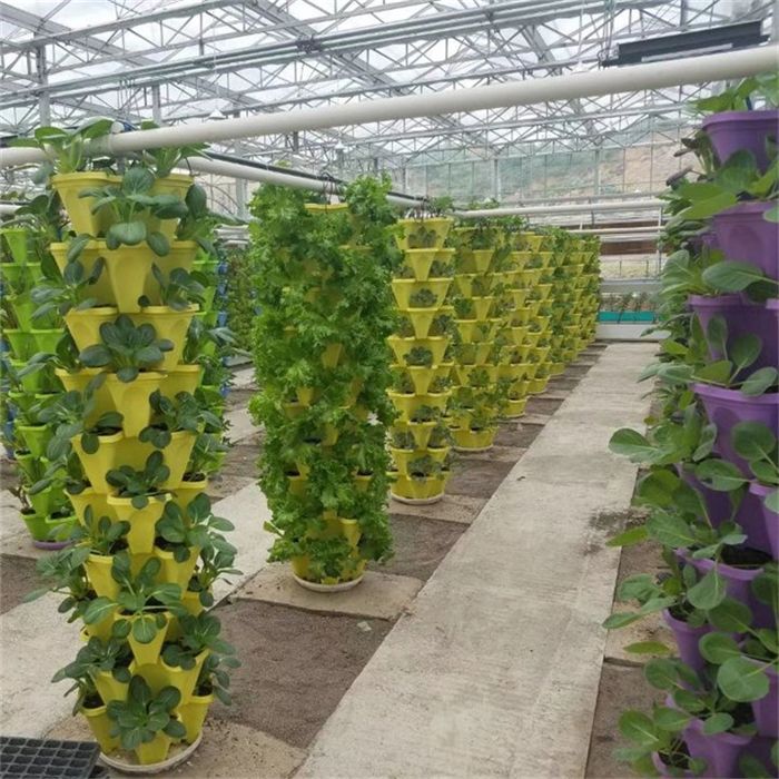 PP vertical stacking flower pots