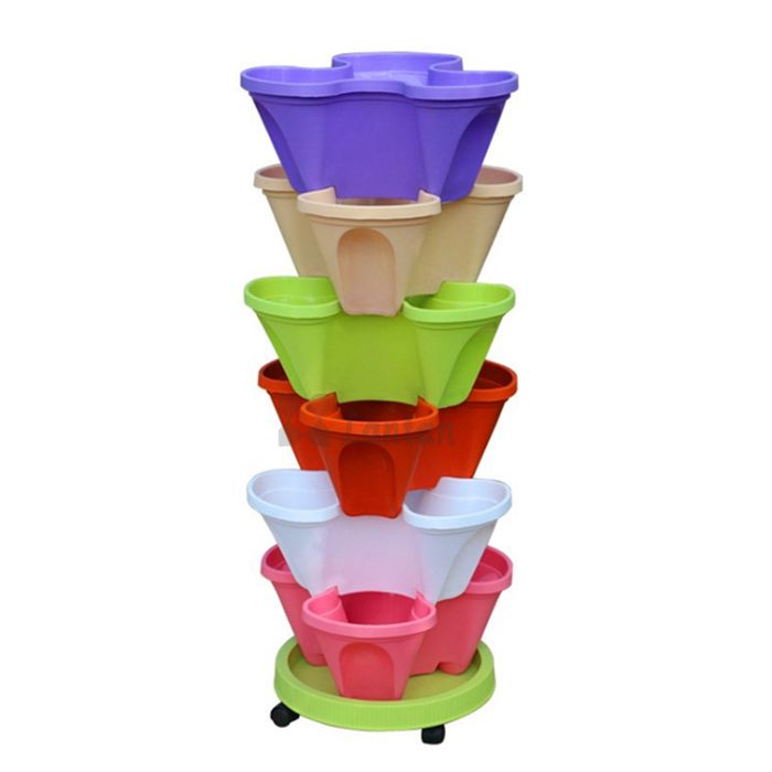 PP stacking flower pots