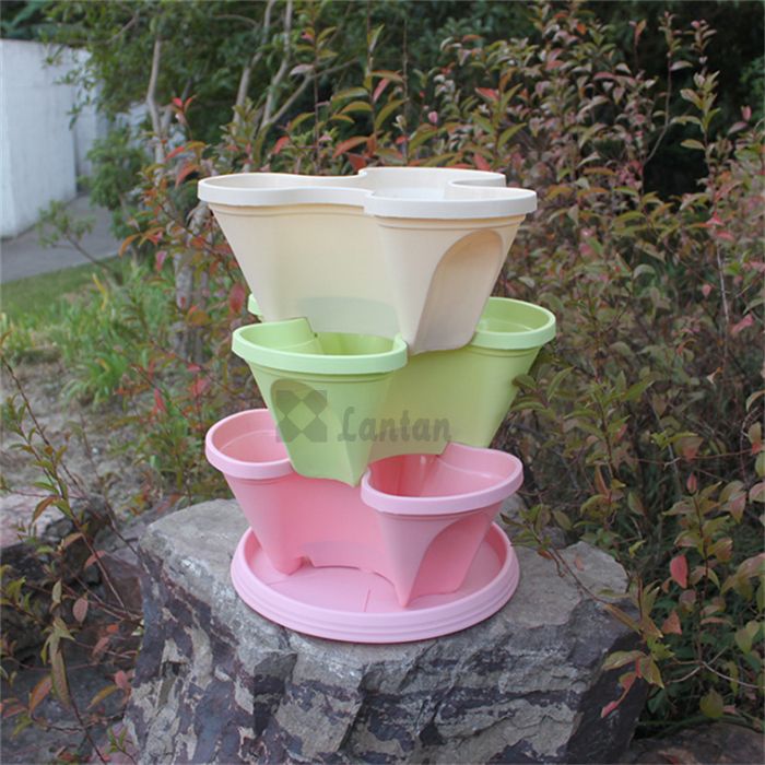 PP stacking flower pots