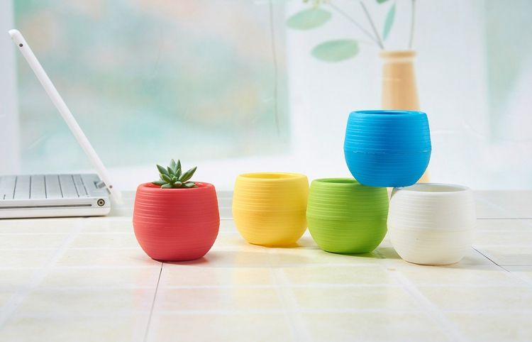 Round Mini Plastic Flower Pots