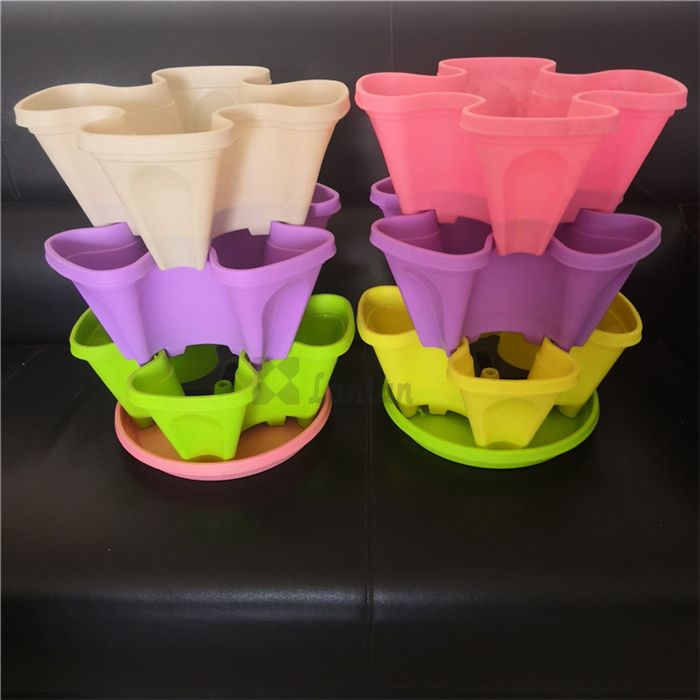 Small Four Petals Stacking Flower Pots