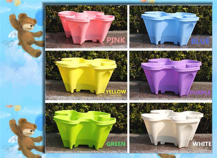 Big Four Petals Stacking Flower Pots