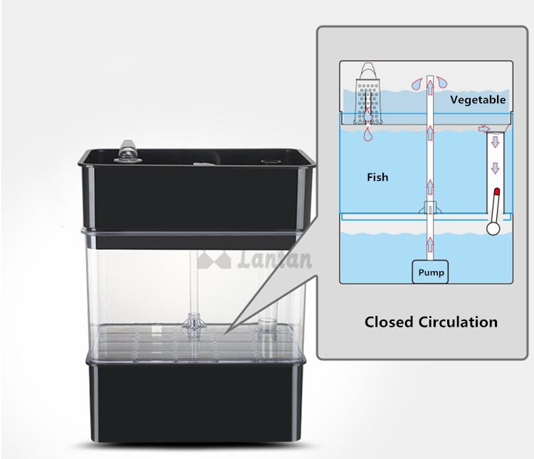 Mini Aquaponic Garden Planter