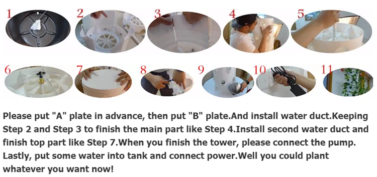 Hydroponic Vertical Planting Tower