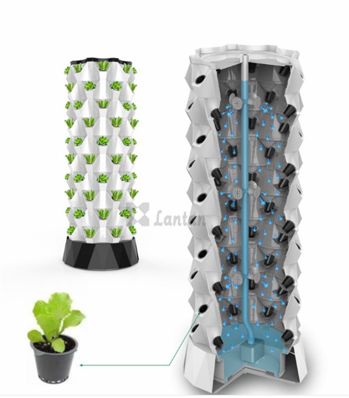 Vertical Hydroponic Grow Tower